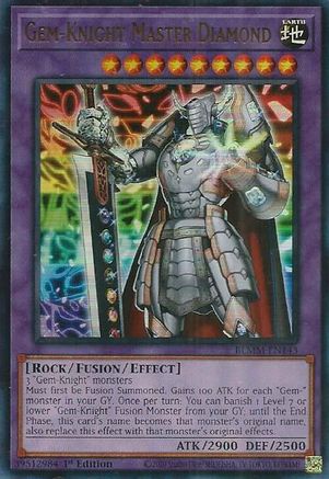 Gem-Knight Master Diamond [BLMM-EN143] - Battles of Legend: Monster Mayhem 1st Edition - Ultra Rare - Trinity Hobby