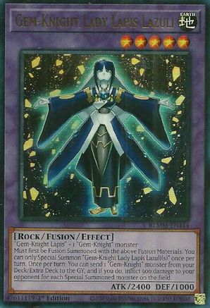 Gem-Knight Lady Lapis Lazuli [BLMM-EN144] - Battles of Legend: Monster Mayhem 1st Edition - Ultra Rare - Trinity Hobby