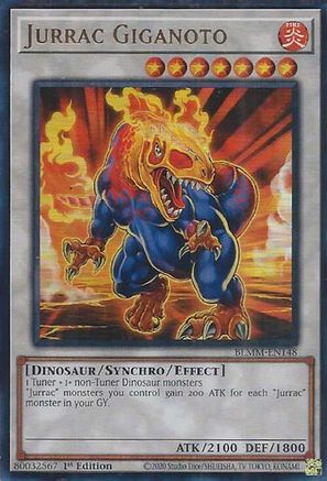 Jurrac Giganoto [BLMM-EN148] - Battles of Legend: Monster Mayhem 1st Edition - Ultra Rare - Trinity Hobby