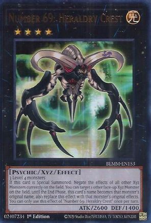 Number 69: Heraldry Crest [BLMM-EN153] - Battles of Legend: Monster Mayhem 1st Edition - Ultra Rare - Trinity Hobby