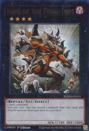King of the Feral Imps [BLMM-EN154] - Battles of Legend: Monster Mayhem 1st Edition - Ultra Rare - Trinity Hobby