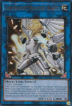 Gem-Knight Phantom Quartz [BLMM-EN156] - Battles of Legend: Monster Mayhem 1st Edition - Ultra Rare - Trinity Hobby
