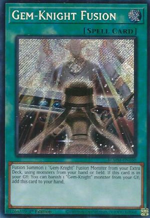 Gem-Knight Fusion [BLMM-EN160] - Battles of Legend: Monster Mayhem 1st Edition - Secret Rare - Trinity Hobby