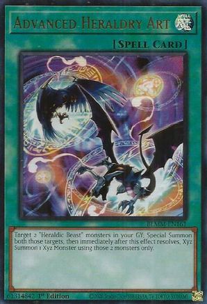 Advanced Heraldry Art [BLMM-EN161] - Battles of Legend: Monster Mayhem 1st Edition - Ultra Rare - Trinity Hobby