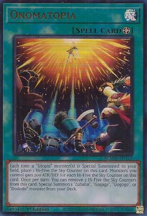 Onomatopia [BLMM-EN163] - Battles of Legend: Monster Mayhem 1st Edition - Ultra Rare - Trinity Hobby