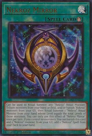 Nekroz Mirror [BLMM-EN165] - Battles of Legend: Monster Mayhem 1st Edition - Ultra Rare - Trinity Hobby