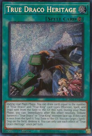 True Draco Heritage [BLMM-EN168] - Battles of Legend: Monster Mayhem 1st Edition - Secret Rare - Trinity Hobby
