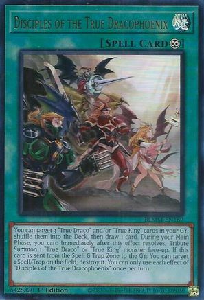 Disciples of the True Dracophoenix [BLMM-EN169] - Battles of Legend: Monster Mayhem 1st Edition - Ultra Rare - Trinity Hobby