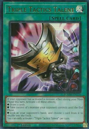 Triple Tactics Talent [BLMM-EN170] - Battles of Legend: Monster Mayhem 1st Edition - Ultra Rare - Trinity Hobby