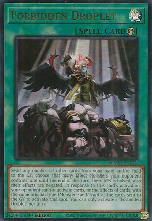 Forbidden Droplet [BLMM-EN171] - Battles of Legend: Monster Mayhem 1st Edition - Ultra Rare - Trinity Hobby