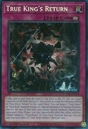 True King's Return [BLMM-EN176] - Battles of Legend: Monster Mayhem 1st Edition - Secret Rare - Trinity Hobby