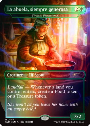La abuela, siempre generosa - Tireless Provisioner (Rainbow Foil) (SLD-2057) - [Secret Lair Drop Series] Foil
