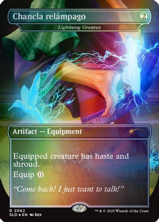 Chancla relámpago - Lightning Greaves (Rainbow Foil) (SLD-2062) - [Secret Lair Drop Series] Foil - Trinity Hobby