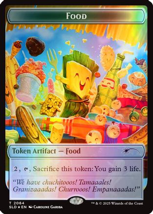 Food Token (2064) (Rainbow Foil) (SLD-2064) - [Secret Lair Drop Series] Foil