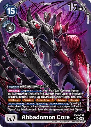 Abbadomon Core (Alternate Art) (EX9-057) - [Versus Monsters] Foil - Trinity Hobby