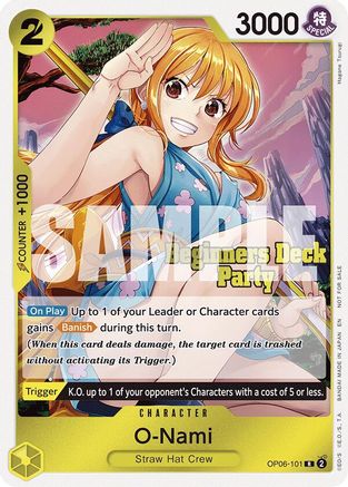 O-Nami (Beginners Deck Party [ST-23] - [ST-28] Participation Pack) (OP06-101) - [One Piece Promotion Cards]