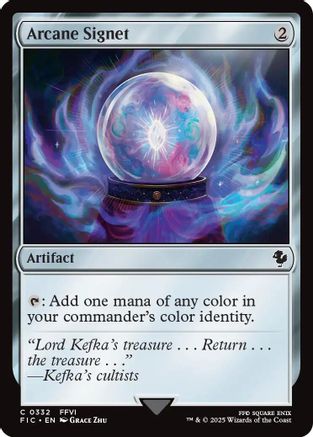 Arcane Signet (0332) (Surge Foil)  [Foil]  (FIC-332) - [Commander: FINAL FANTASY] - Trinity Hobby