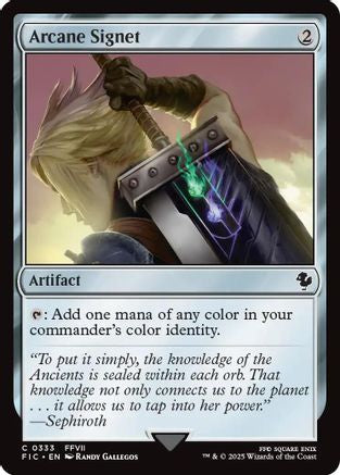 Arcane Signet (0333) (Surge Foil)  [Foil]  (FIC-333) - [Commander: FINAL FANTASY] - Trinity Hobby