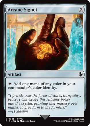 Arcane Signet (0335) (Surge Foil)  [Foil]  (FIC-335) - [Commander: FINAL FANTASY] - Trinity Hobby