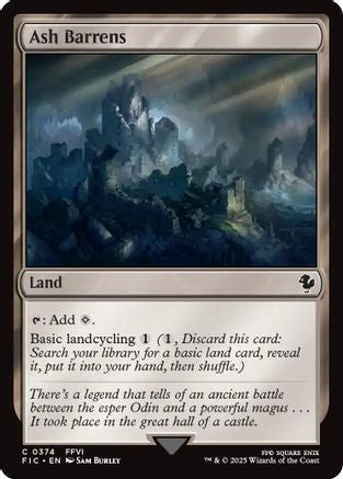 Ash Barrens (Surge Foil)  [Foil]  (FIC-374) - [Commander: FINAL FANTASY] - Trinity Hobby