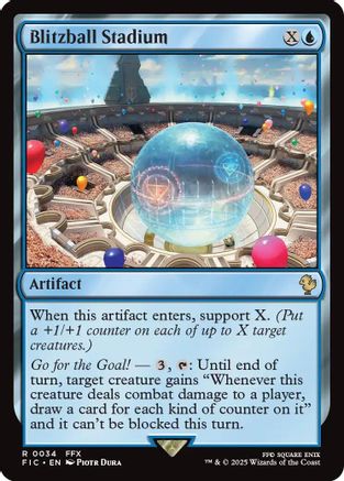 Blitzball Stadium (Surge Foil)  [Foil]  (FIC-034) - [Commander: FINAL FANTASY] - Trinity Hobby