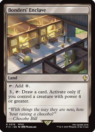 Bonders' Enclave (Surge Foil)  [Foil]  (FIC-376) - [Commander: FINAL FANTASY] - Trinity Hobby
