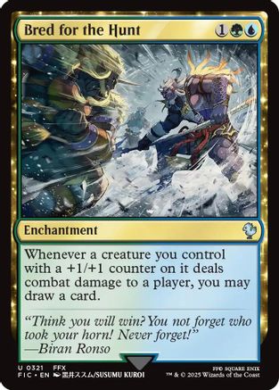 Bred for the Hunt (Surge Foil)  [Foil]  (FIC-321) - [Commander: FINAL FANTASY] - Trinity Hobby