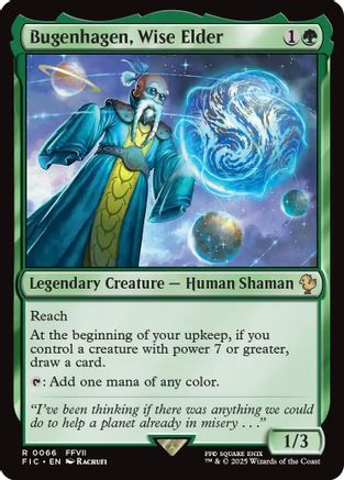 Bugenhagen, Wise Elder (Surge Foil)  [Foil]  (FIC-066) - [Commander: FINAL FANTASY] - Trinity Hobby