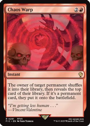 Chaos Warp (Surge Foil)  [Foil]  (FIC-291) - [Commander: FINAL FANTASY] - Trinity Hobby