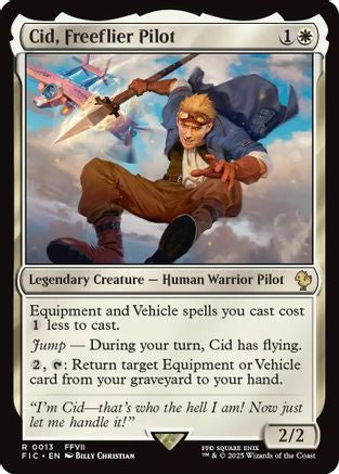 Cid, Freeflier Pilot (Surge Foil)  [Foil]  (FIC-013) - [Commander: FINAL FANTASY] - Trinity Hobby