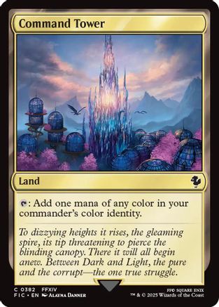 Command Tower (0382) (Surge Foil)  [Foil]  (FIC-382) - [Commander: FINAL FANTASY] - Trinity Hobby