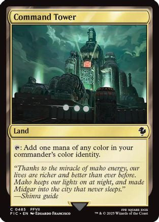 Command Tower (0485) (Surge Foil)  [Foil]  (FIC-485) - [Commander: FINAL FANTASY] - Trinity Hobby