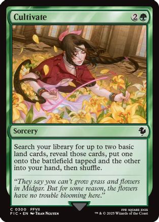 Cultivate (Surge Foil)  [Foil]  (FIC-300) - [Commander: FINAL FANTASY] - Trinity Hobby