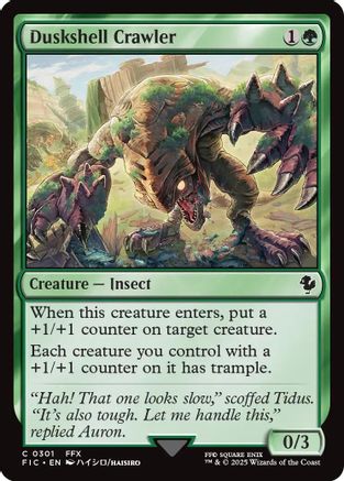 Duskshell Crawler (Surge Foil)  [Foil]  (FIC-301) - [Commander: FINAL FANTASY] - Trinity Hobby