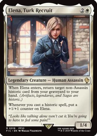 Elena, Turk Recruit (Surge Foil)  [Foil]  (FIC-018) - [Commander: FINAL FANTASY] - Trinity Hobby