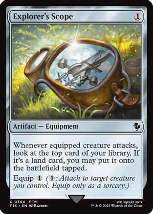 Explorer's Scope (Surge Foil)  [Foil]  (FIC-344) - [Commander: FINAL FANTASY] - Trinity Hobby