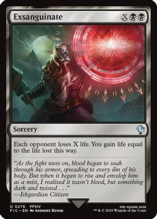 Exsanguinate (Surge Foil)  [Foil]  (FIC-276) - [Commander: FINAL FANTASY]