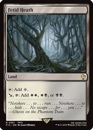 Fetid Heath (Surge Foil)  [Foil]  (FIC-391) - [Commander: FINAL FANTASY] - Trinity Hobby
