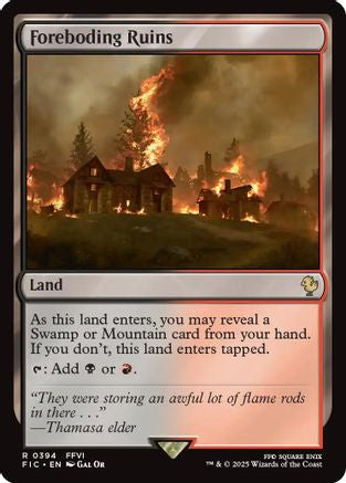 Foreboding Ruins (Surge Foil)  [Foil]  (FIC-394) - [Commander: FINAL FANTASY] - Trinity Hobby
