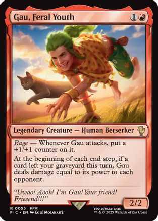 Gau, Feral Youth (Surge Foil)  [Foil]  (FIC-055) - [Commander: FINAL FANTASY] - Trinity Hobby