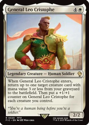 General Leo Cristophe (Surge Foil)  [Foil]  (FIC-020) - [Commander: FINAL FANTASY] - Trinity Hobby