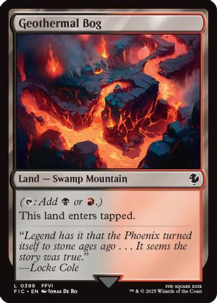 Geothermal Bog (Surge Foil)  [Foil]  (FIC-399) - [Commander: FINAL FANTASY] - Trinity Hobby