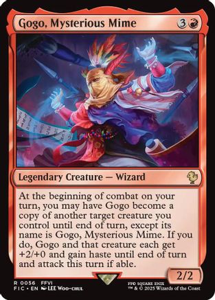 Gogo, Mysterious Mime (Surge Foil)  [Foil]  (FIC-056) - [Commander: FINAL FANTASY] - Trinity Hobby