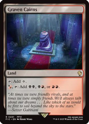 Graven Cairns (Surge Foil)  [Foil]  (FIC-401) - [Commander: FINAL FANTASY] - Trinity Hobby