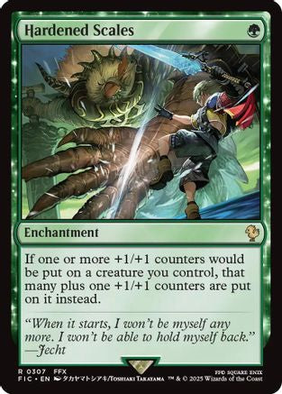 Hardened Scales (Surge Foil)  [Foil]  (FIC-307) - [Commander: FINAL FANTASY] - Trinity Hobby