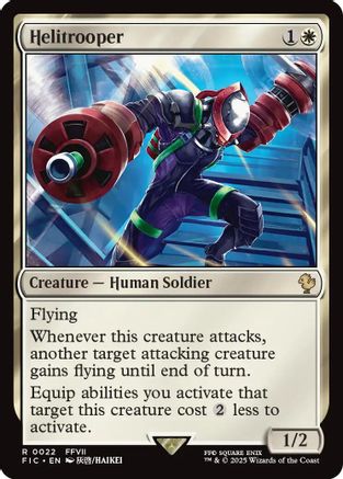 Helitrooper (Surge Foil)  [Foil]  (FIC-022) - [Commander: FINAL FANTASY] - Trinity Hobby