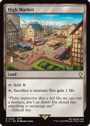 High Market (Surge Foil)  [Foil]  (FIC-402) - [Commander: FINAL FANTASY] - Trinity Hobby