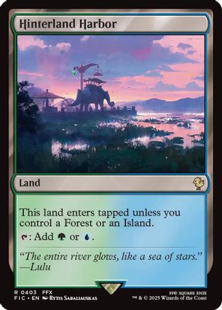 Hinterland Harbor (Surge Foil)  [Foil]  (FIC-403) - [Commander: FINAL FANTASY]