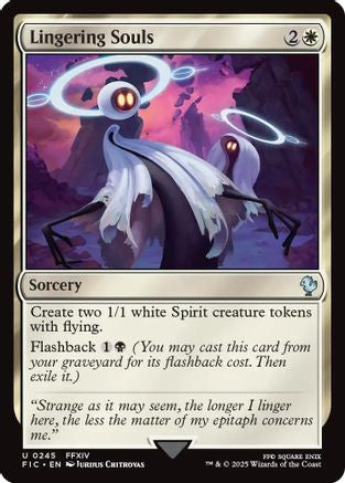 Lingering Souls (Surge Foil)  [Foil]  (FIC-245) - [Commander: FINAL FANTASY] - Trinity Hobby