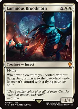 Luminous Broodmoth (Surge Foil)  [Foil]  (FIC-246) - [Commander: FINAL FANTASY] - Trinity Hobby